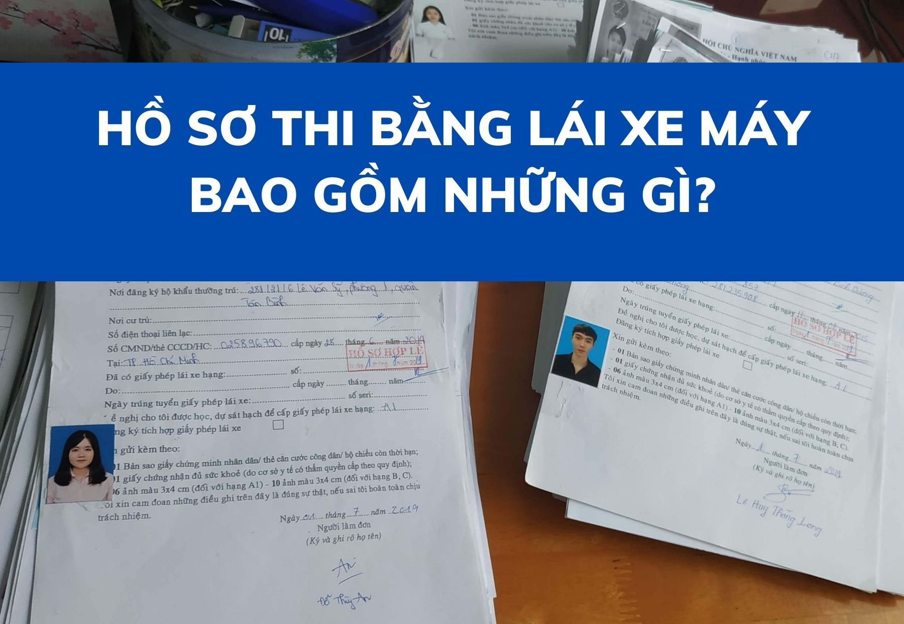 thủ tục thi bằng lái xe máy